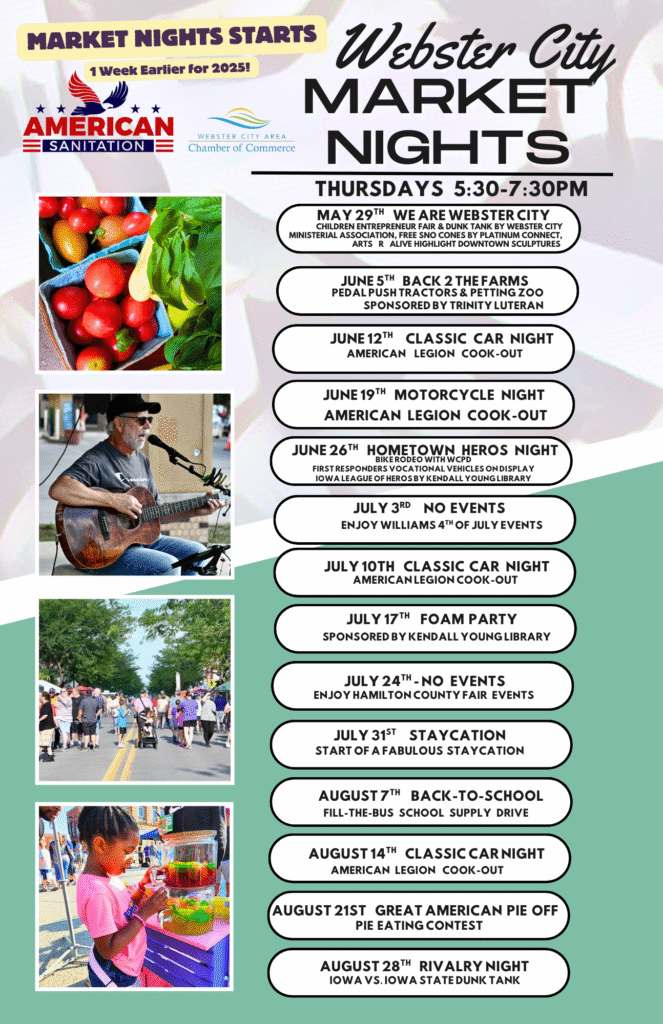 market night schedule flyer