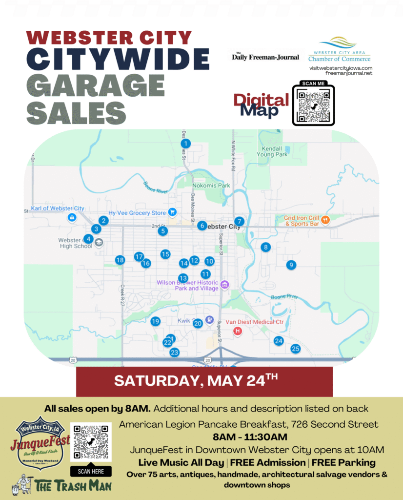 garage sale map